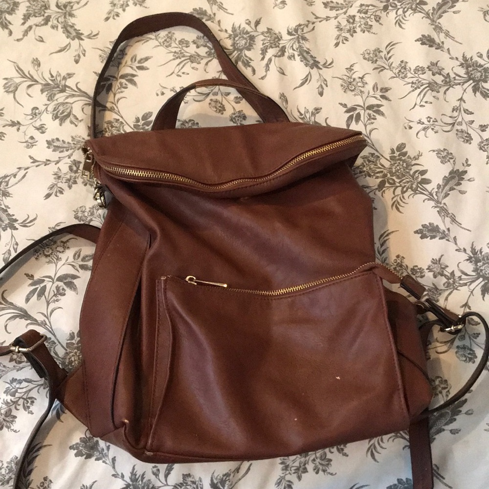 Brown backpack/purse